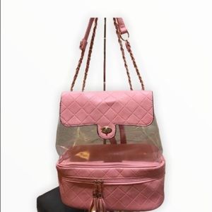 Clear Backpack pink